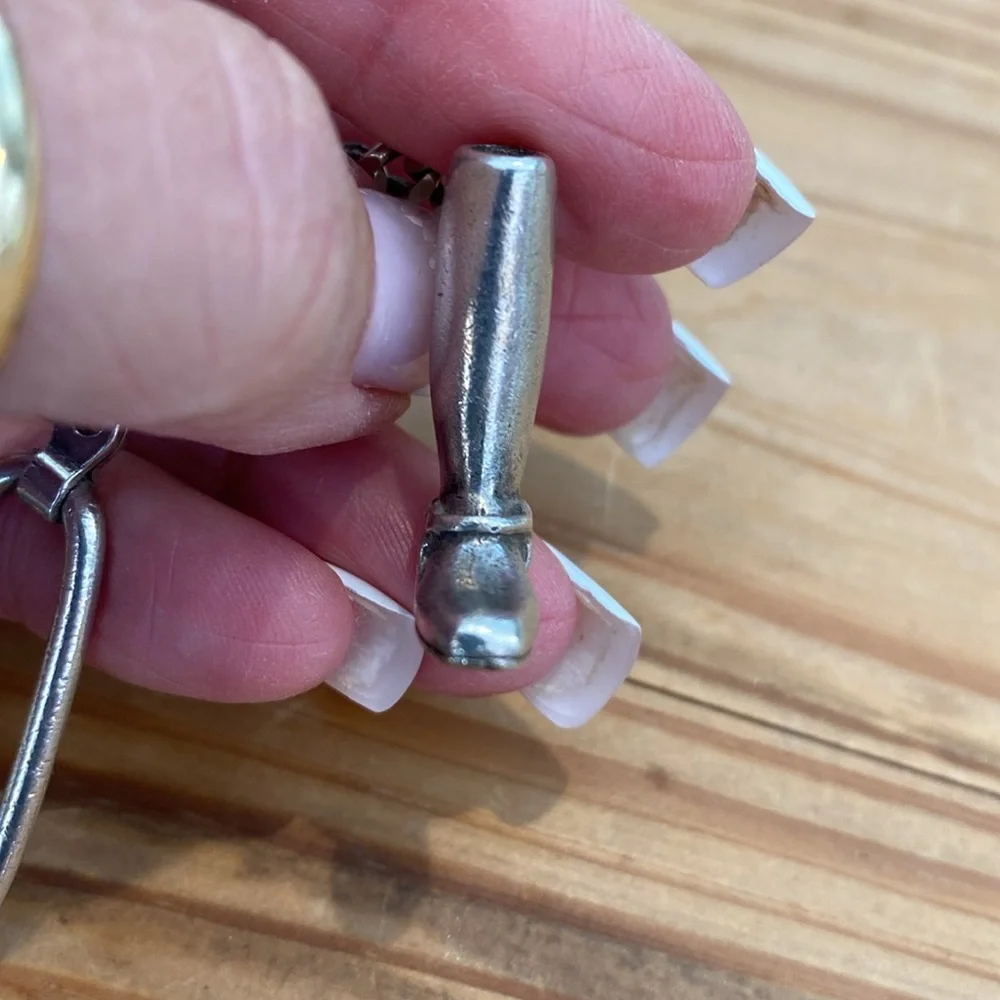 🎉 VINTAGE STERLING SILVER BOOT KEYCHAIN‼️ - Picture 3 of 10